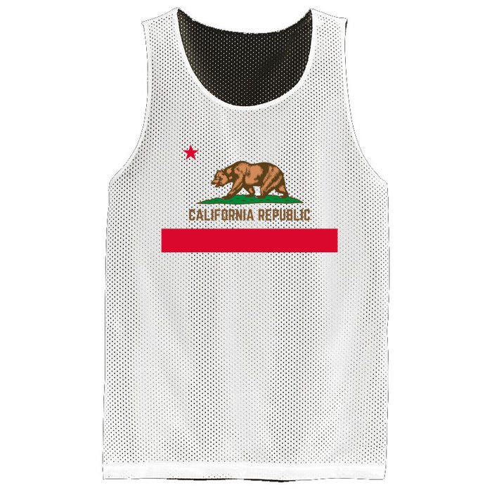 Bear Flag. California Republic State Flag Of California Mesh Reversible Basketball Jersey Tank