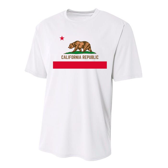 Bear Flag. California Republic State Flag Of California Performance Sprint T-Shirt