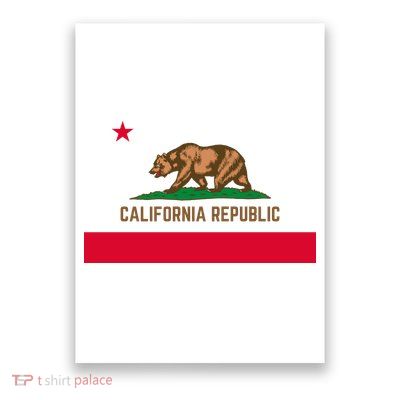 Bear Flag. California Republic State Flag Of California Poster