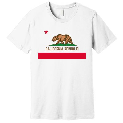 Bear Flag. California Republic State Flag Of California Premium T-Shirt