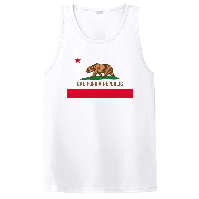 Bear Flag. California Republic State Flag Of California PosiCharge Competitor Tank