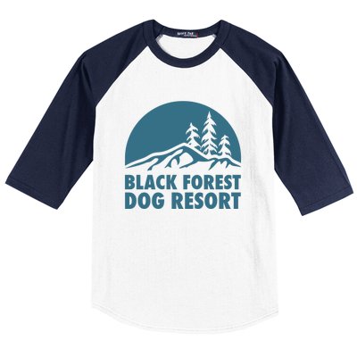 Black Forest Dog Resort Baseball Sleeve Shirt