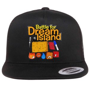 Battle For Dream Island Essential Flat Bill Trucker Hat