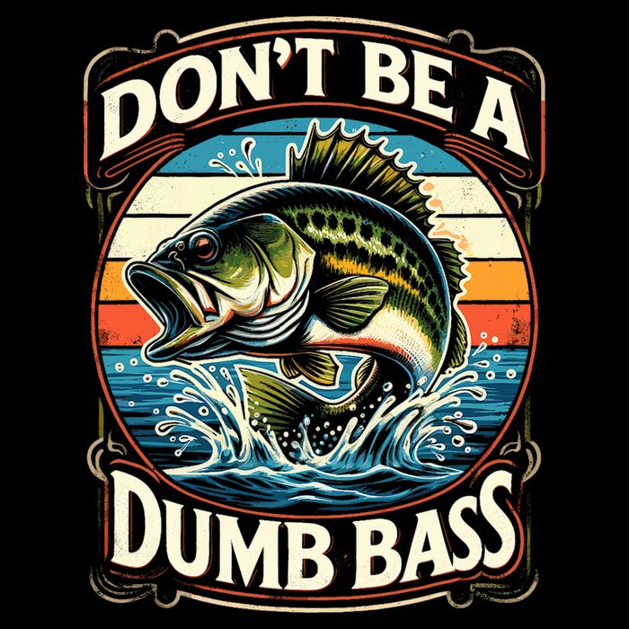 Bass Fishing DonT Be A Dumb Bass Cooling Performance Crew T-Shirt