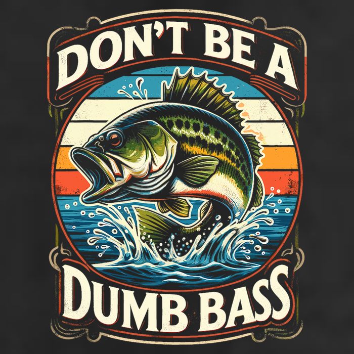 Bass Fishing DonT Be A Dumb Bass Adult Drive Performance Visor