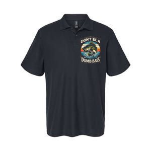 Bass Fishing DonT Be A Dumb Bass Softstyle Adult Sport Polo