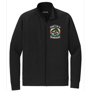 Bass Fishing DonT Be A Dumb Bass Stretch Full-Zip Cadet Jacket