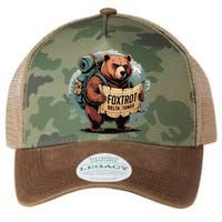 Bear Foxtrots Deltas Tangos Funny Bear Foxtrots Deltas Legacy Tie Dye Trucker Hat
