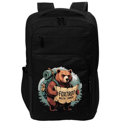 Bear Foxtrots Deltas Tangos Funny Bear Foxtrots Deltas Impact Tech Backpack