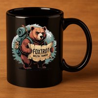 Bear Foxtrots Deltas Tangos Funny Bear Foxtrots Deltas 11oz C Handle Ceramic Mug