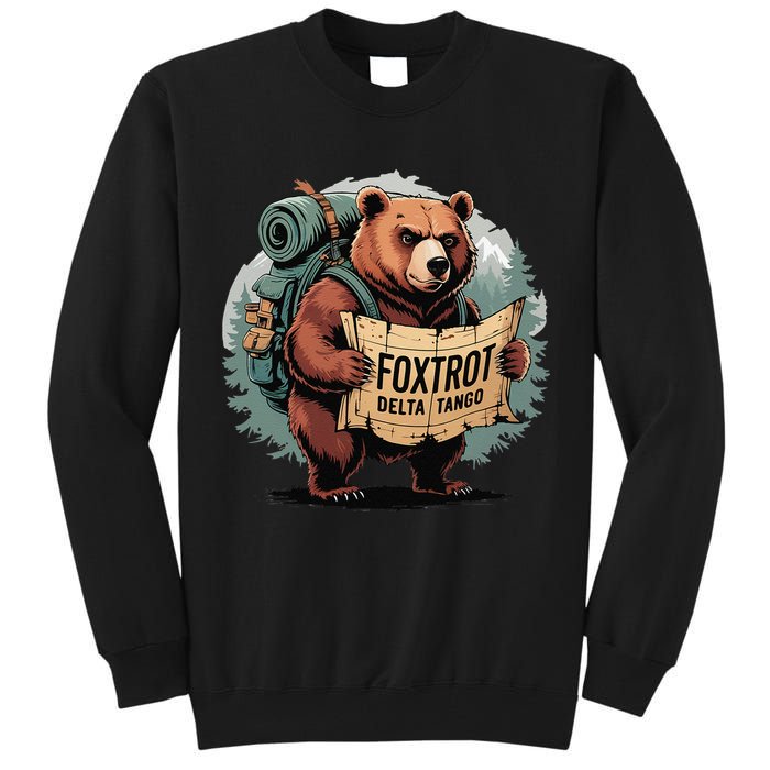 Bear Foxtrots Deltas Tangos Funny Bear Foxtrots Deltas Tall Sweatshirt