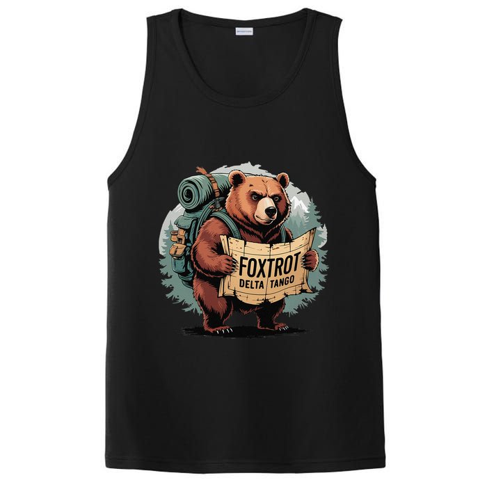 Bear Foxtrots Deltas Tangos Funny Bear Foxtrots Deltas PosiCharge Competitor Tank