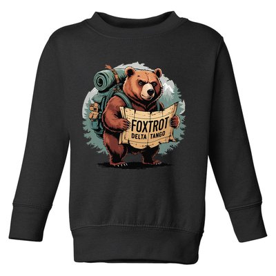 Bear Foxtrots Deltas Tangos Funny Bear Foxtrots Deltas Toddler Sweatshirt