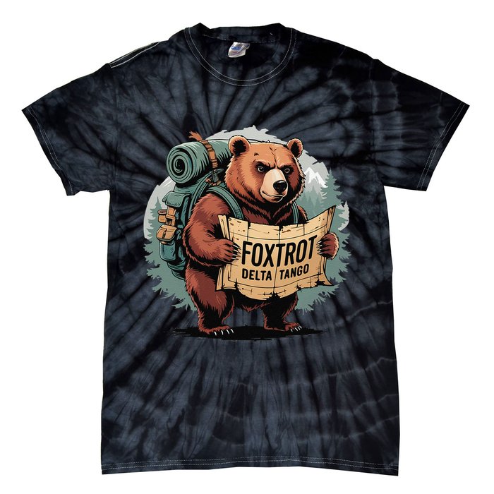 Bear Foxtrots Deltas Tangos Funny Bear Foxtrots Deltas Tie-Dye T-Shirt