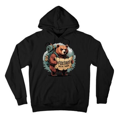 Bear Foxtrots Deltas Tangos Funny Bear Foxtrots Deltas Tall Hoodie