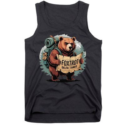 Bear Foxtrots Deltas Tangos Funny Bear Foxtrots Deltas Tank Top