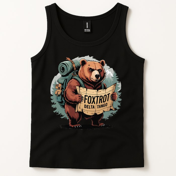 Bear Foxtrots Deltas Tangos Funny Bear Foxtrots Deltas Tank Top