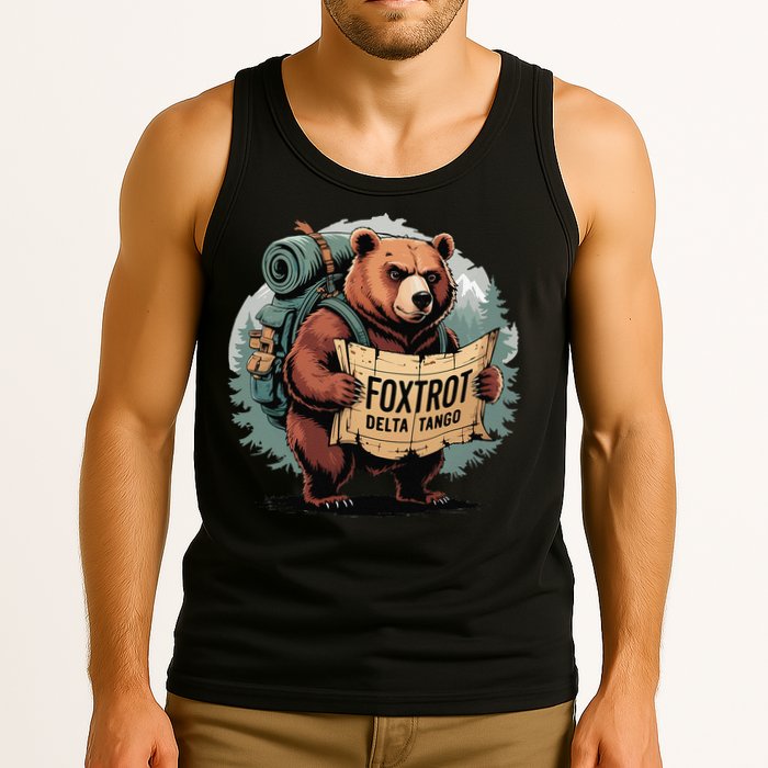 Bear Foxtrots Deltas Tangos Funny Bear Foxtrots Deltas Tank Top