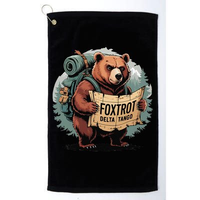 Bear Foxtrots Deltas Tangos Funny Bear Foxtrots Deltas Golf Towel