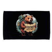 Bear Foxtrots Deltas Tangos Funny Bear Foxtrots Deltas Microfiber Hand Towel