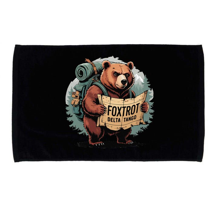 Bear Foxtrots Deltas Tangos Funny Bear Foxtrots Deltas Microfiber Hand Towel