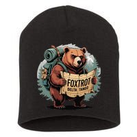 Bear Foxtrots Deltas Tangos Funny Bear Foxtrots Deltas Short Acrylic Beanie