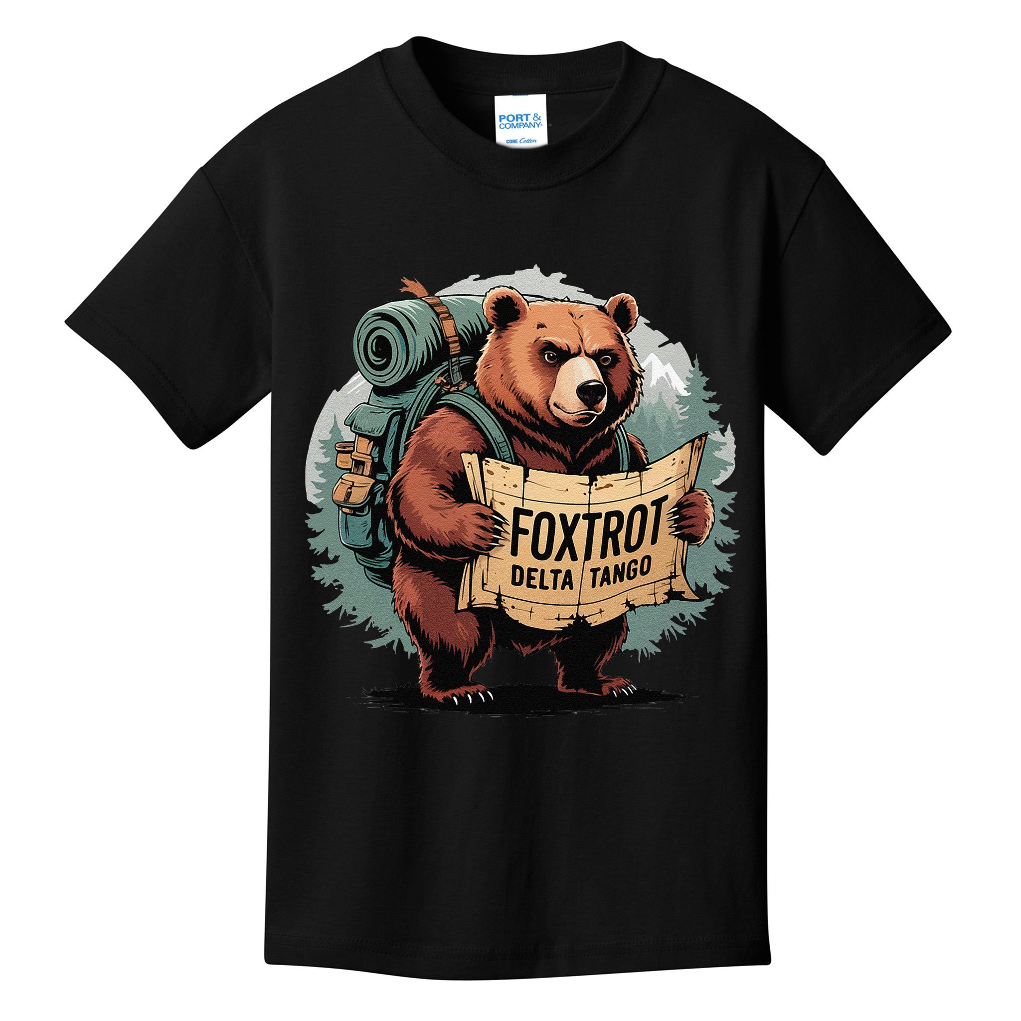 Bear Foxtrots Deltas Tangos Funny Bear Foxtrots Deltas Kids T-Shirt