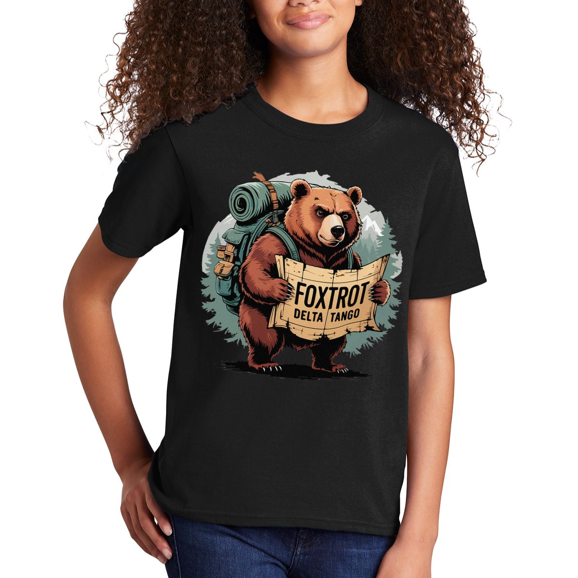 Bear Foxtrots Deltas Tangos Funny Bear Foxtrots Deltas Kids T-Shirt
