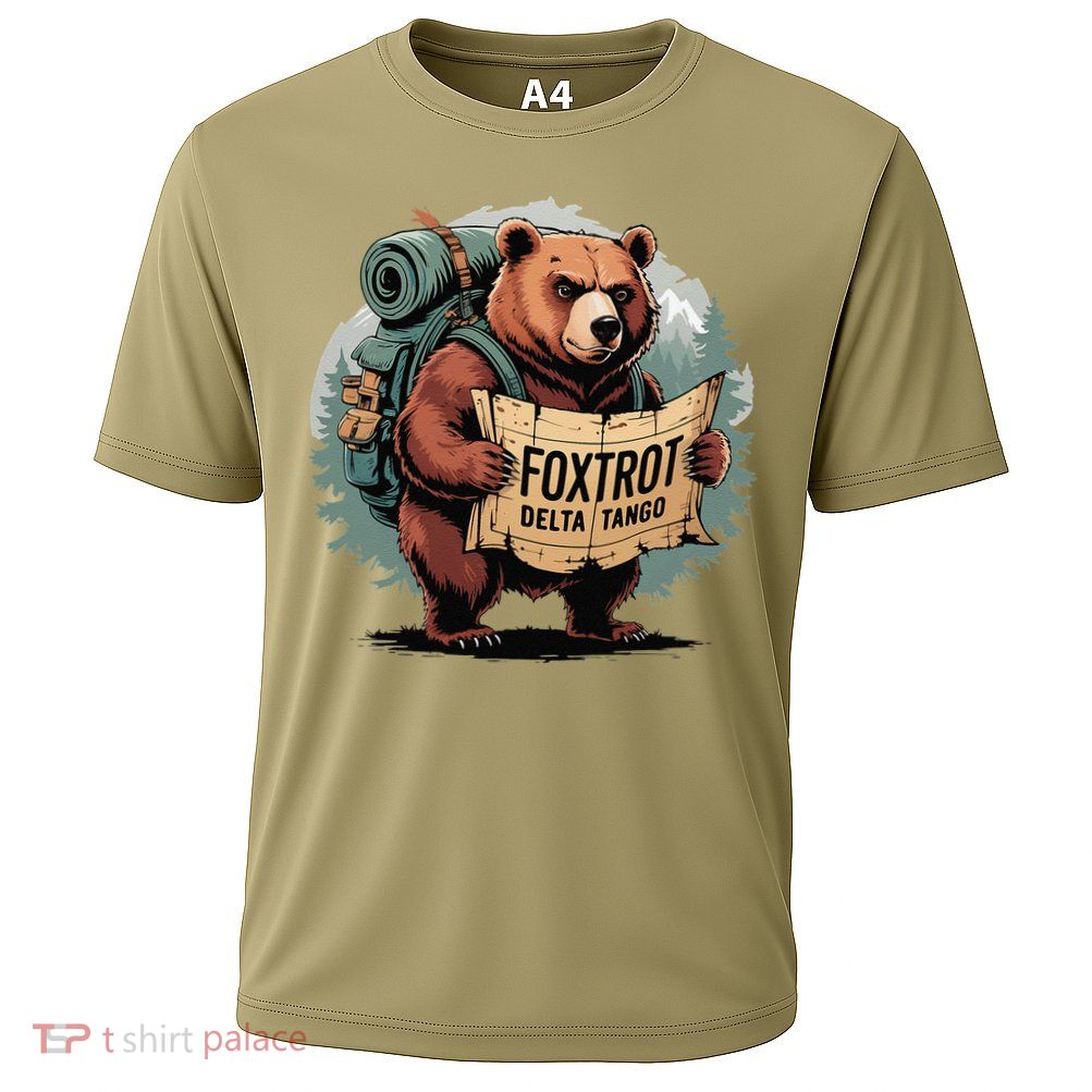 Bear Foxtrots Deltas Tangos Funny Bear Foxtrots Deltas Cooling Performance Crew T-Shirt