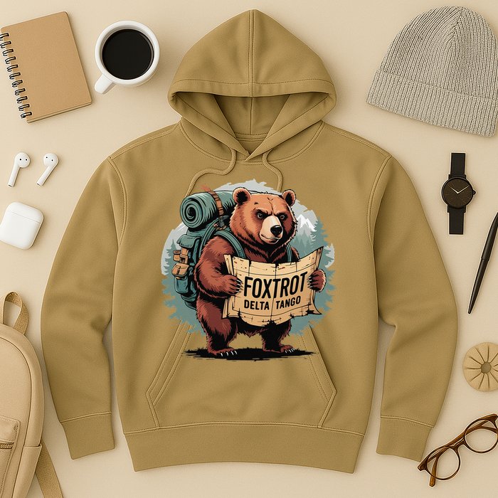 Bear Foxtrots Deltas Tangos Funny Bear Foxtrots Deltas Hoodie