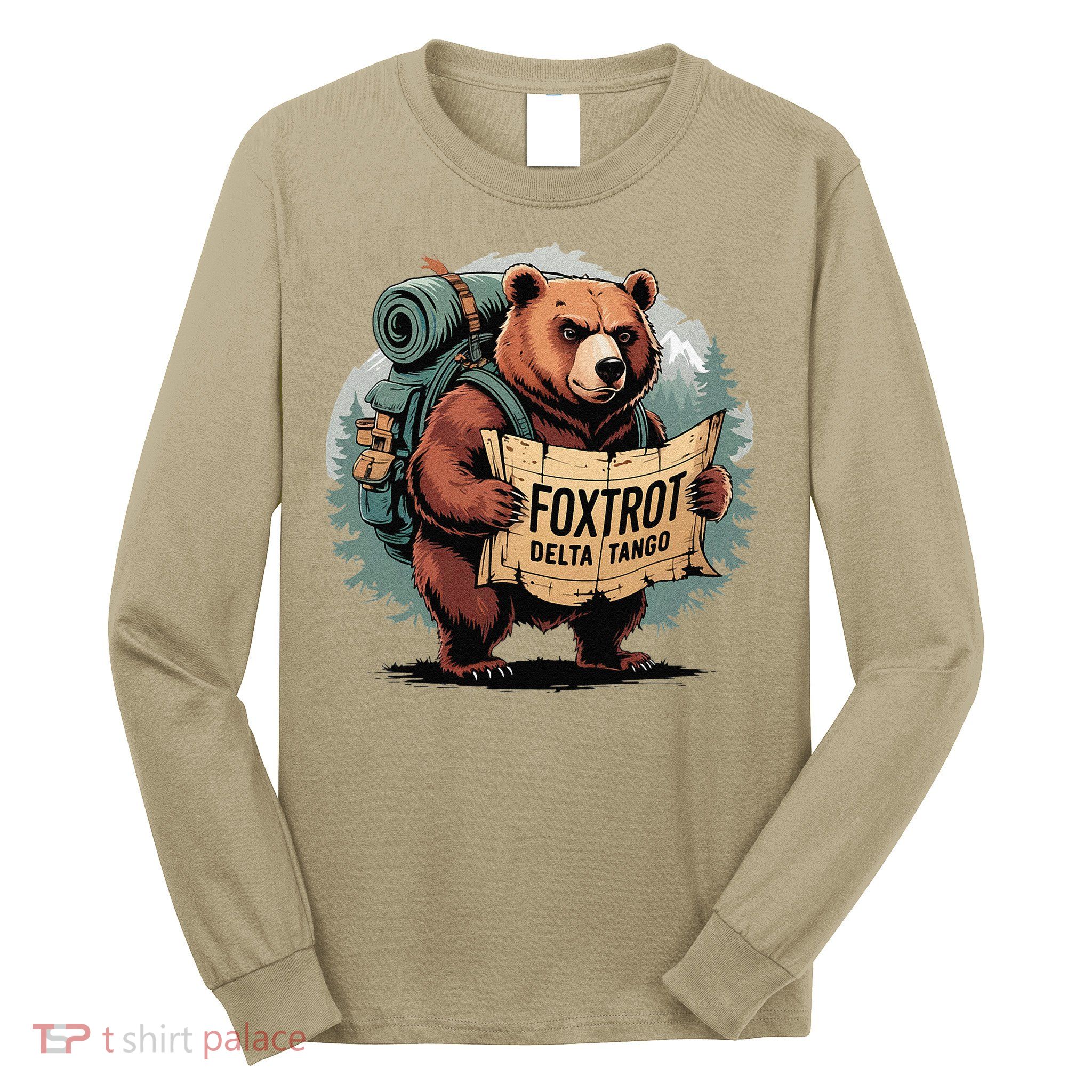 Bear Foxtrots Deltas Tangos Funny Bear Foxtrots Deltas Long Sleeve Shirt