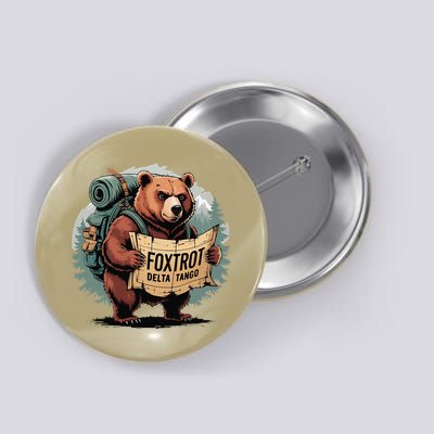 Bear Foxtrots Deltas Tangos Funny Bear Foxtrots Deltas Button