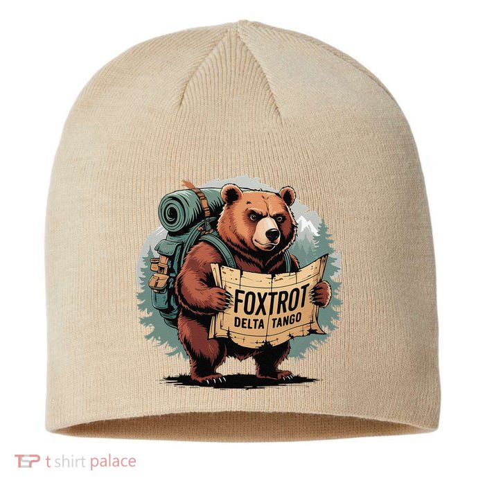 Bear Foxtrots Deltas Tangos Funny Bear Foxtrots Deltas Sustainable Beanie