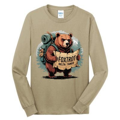 Bear Foxtrots Deltas Tangos Funny Bear Foxtrots Deltas Tall Long Sleeve T-Shirt