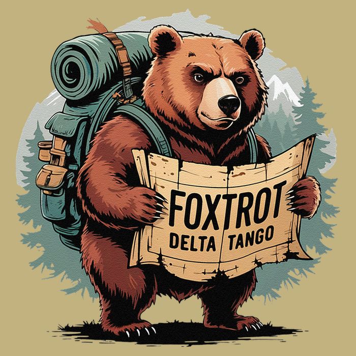 Bear Foxtrots Deltas Tangos Funny Bear Foxtrots Deltas Mousepad