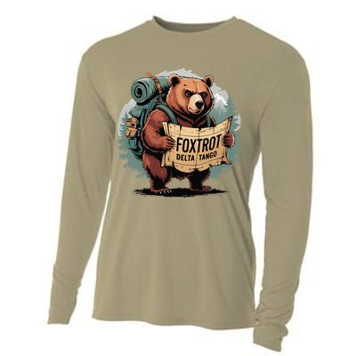 Bear Foxtrots Deltas Tangos Funny Bear Foxtrots Deltas Cooling Performance Long Sleeve Crew