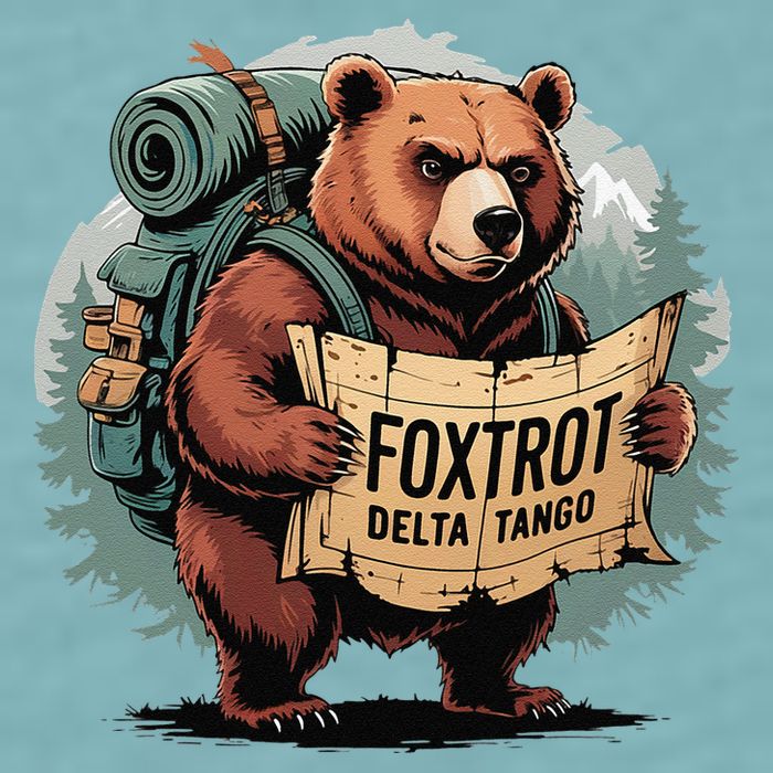Bear Foxtrots Deltas Tangos Funny Bear Foxtrots Deltas Sueded Cloud Jersey T-Shirt