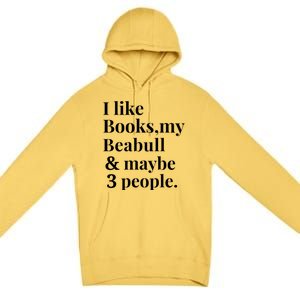 Beabull Funny Dog Owner Book Reader Lover Gift Gift Premium Pullover Hoodie