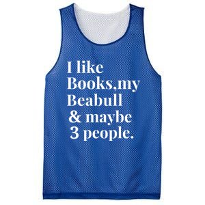 Beabull Funny Dog Owner Book Reader Lover Gift Gift Mesh Reversible Basketball Jersey Tank