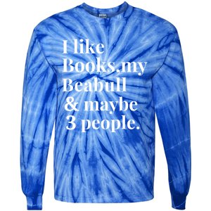 Beabull Funny Dog Owner Book Reader Lover Gift Gift Tie-Dye Long Sleeve Shirt