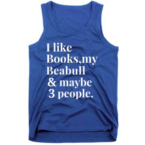 Beabull Funny Dog Owner Book Reader Lover Gift Gift Tank Top