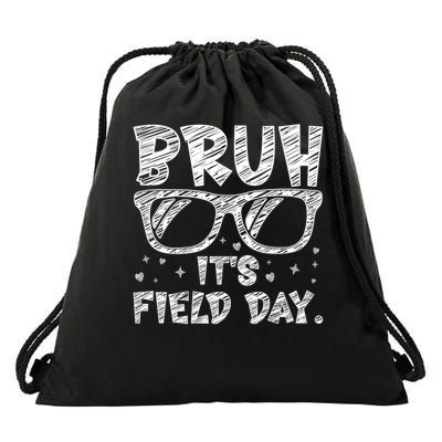 Bruh Field Day Teacher Happy Field Day Sunglasses Drawstring Bag