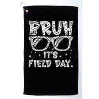 Bruh Field Day Teacher Happy Field Day Sunglasses Golf Towel