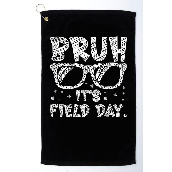 Bruh Field Day Teacher Happy Field Day Sunglasses Golf Towel
