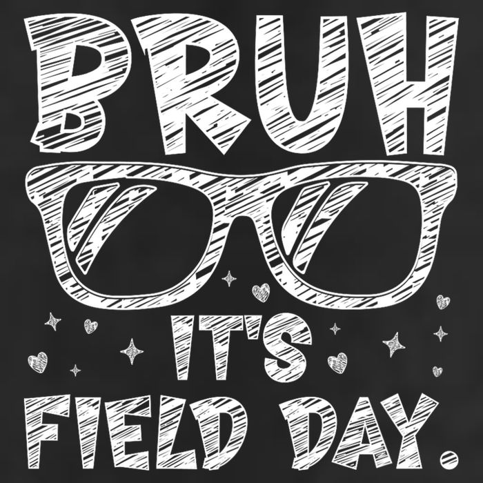 Bruh Field Day Teacher Happy Field Day Sunglasses Golf Towel