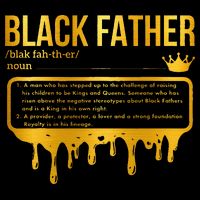 Black Father Definition African American Dad Father's Day Impact Tech Backpack