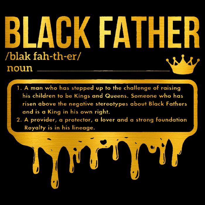 Black Father Definition African American Dad Father's Day Impact Tech Backpack