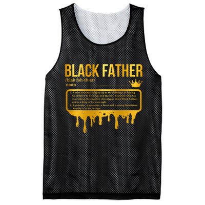 Black Father Definition African American Dad Father's Day Mesh Reversible Basketball Jersey Tank