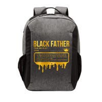 Black Father Definition African American Dad Father's Day Vector Backpack