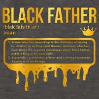 Black Father Definition African American Dad Father's Day Vector Backpack